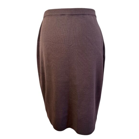 NWT Nina Leonard 2-Pc Set Color Block Sweater & Solid Skirt Sz. Large - Picture 6 of 11